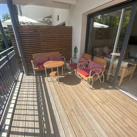 Pour 6 En Centre-ville D'arcachon Avec Terrasse, Parking Et Wifi - Fr-1-474-174 아파트 아르카숑